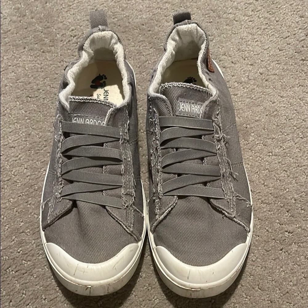 Jenn Ardor Gray Casual Sneakers